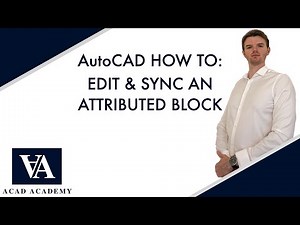 AUTOCAD HOW TO: EDIT AND SYNC ATTRIBUTED BLOCKS