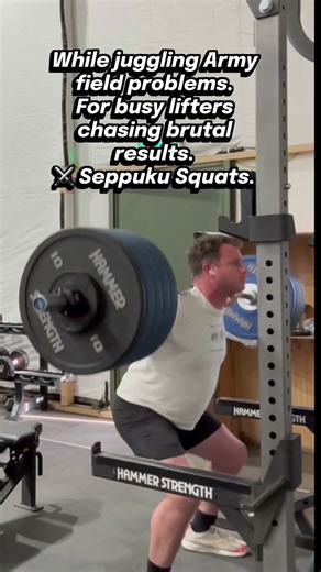 Seppuku Squats #squat #strength #weightlifting