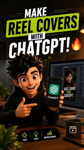 Make Reel Covers with ChatGPT! 🔥#AzharGrows #Reelcovers