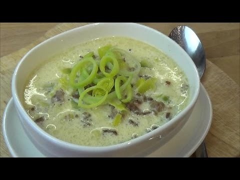 Thermomix TM 5 - Schnelle Hackfleisch-Lauch-Käse-Suppe / Thermilicious