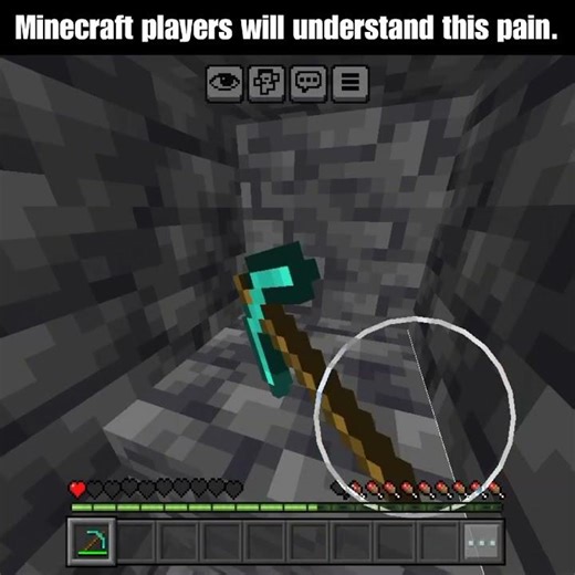 Minecraft Strip Mining for Diamonds... #minecraft #memes #shorts