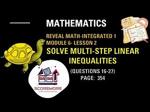 Grade 9-Solve multistep linear inequalities #math