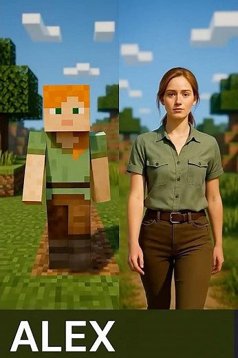 Minecraft Characters in Real Life