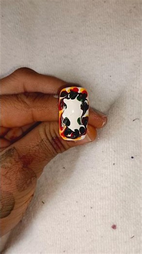 Colorful Frame Nail Art | Swirl Border Design | Stylish Nail Art Idea #shorts #nailart