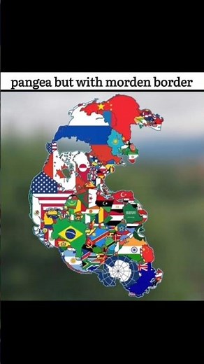What If All Countries Reunited as Pangea? 🌎 | Modern World Map Explained