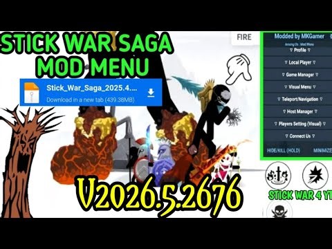 Ultimate Mode! New INSANE Stick War Saga Mod Menu v2026.5.2676