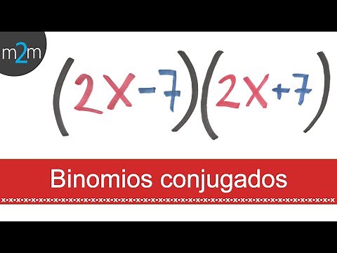 Binomios conjugados │ productos notables *