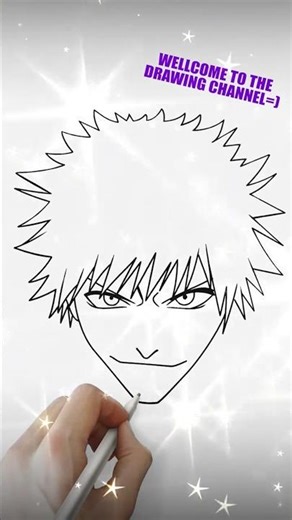 How to Draw Ichigo from Bleach #shorts