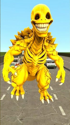 EVOLUTION OF NEW GODZILLA VERITY MINECRAFT ON HIGHWAY! GMOD Garry’s Mod #shorts