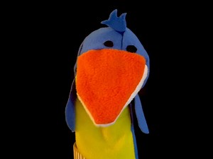 Blue Bird Hand Puppet - Etsy