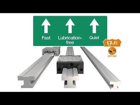 drylin® T: Interchangeable with recirculating ball bearing guides!