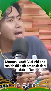 Momen lucu!!! Vidi Aldiano malah dapat amanah dari Habib Ja'far