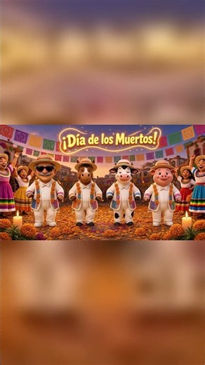 Día de los Muertos Song for Kids 💀🌼 #shorts #diadelosmuertos #dayofthedead