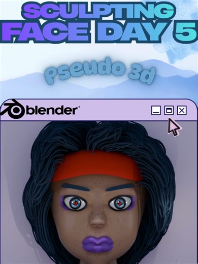 Blender sculpting tutorial day 5 from 0!! #blender3d #fyp #NOAI #sculpting