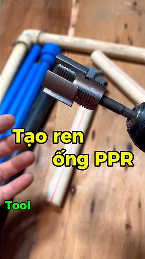 Dụng cụ tạo ren ống dẫn nước, cắt ren trong và ren ngoài ống PPR #dungcutaoren #diy #tamnht #Shorts