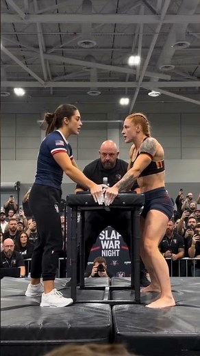 Women's Slap Battle — Referee Raises Comeback Winner's Hand #slapfight