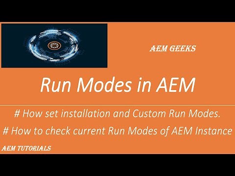 AEM Tutorial #34 | Run Modes | Set installation and Custom run modes in aem