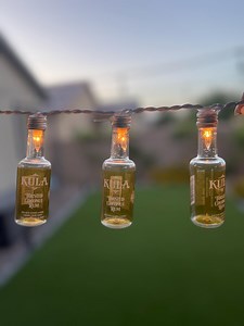 20 Liquor Mini Coconut Rum Bottles String Lights Man Cave Holiday Christmas 5 Feet - Etsy