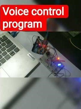 voice command led program with buzzer #arduino