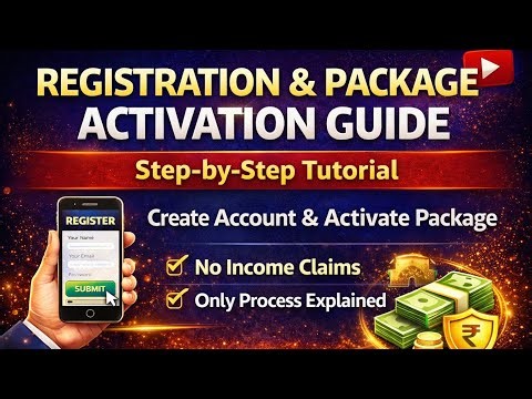 Full Demo: Registration and Package Activation Tutorial