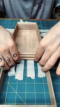 Maple x Cherry lyre harp build glue up! #woodworking #shorts