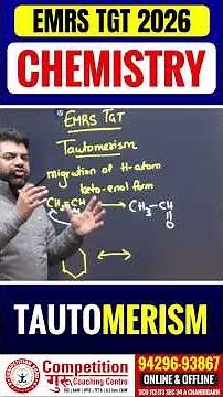Tautomerism Explained | EMRS TGT Chemistry Coaching in Chandigarh | EMRS TGT Exam Preparation