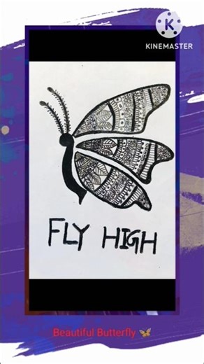 beautiful butterfly 🦋 drawing ! flying butterfly 🦋 Easy drawing 🖌️🎨