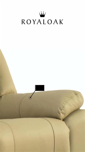 Royaloak Milan Italian Half Leather Recliner One Seater