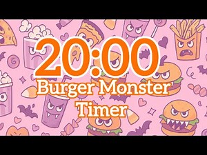 20-Minute Monster Burger Timer – Spooky & Fun Countdown for Focus!