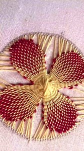 Pretty hand embroidery flower design #designs #reels #new #floral #diy #handmade #trendingreels #shorts #work #love #stitch #trending #needlework #embroidery #flowervase | ABC Of Hand Embroidery