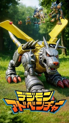 【Digimon】Real-Life: MetalGarurumon Evolution! Gabumon’s Full Digivolution in the Real World!