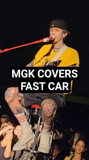 mgk covered Tracy Chapman's Fast Car during his Atlanta show! mgk's angelic voice heals my soul