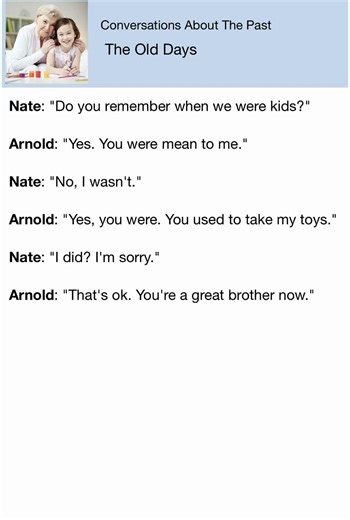English Conversation Practice: Childhood Memories