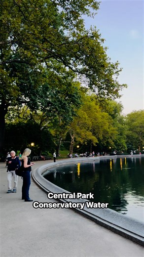Central Park Conservatory Water, this picturesque spot is a haven for nature lovers and a beloved destination for children and adults alike to unwind and enjoy the beauty of nature 🌿 #thingstodoinnewyork #newyork #discovernewyork #RomanticGetaway | Discover New York