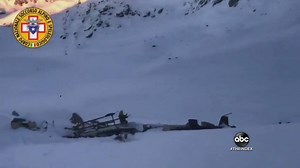 DEADLY MIDAIR COLLISION: Five people are dead after a small plane carrying tourists collided with a helicopter with skiers on board above the Italian Alps, with rescue teams responding to the crash scene at 10,000 feet. David Muir reports. #TheIndex https://abcn.ws/2G1ilt6 | ABC World News Tonight with David Muir