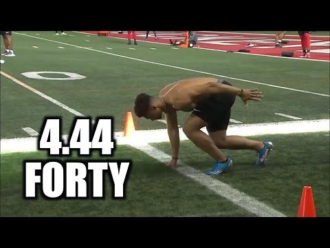 Ohio State QB Justin Fields runs a 4.44 Forty 👀 ᴴᴰ