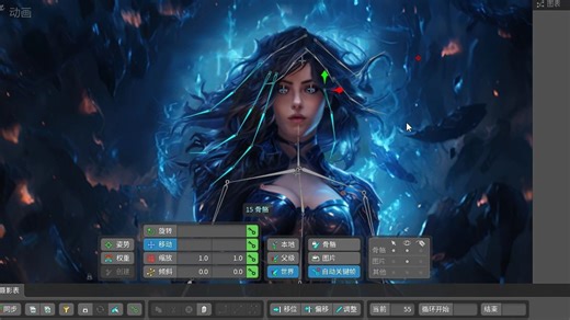 【Spine   AE 】让立绘动起来吧！动画待机制作篇