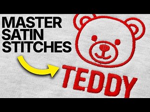 MASTER Digitizing the Satin Stitch! Machine Embroidery Digitizing Tutorial