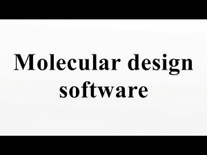Molecular design software