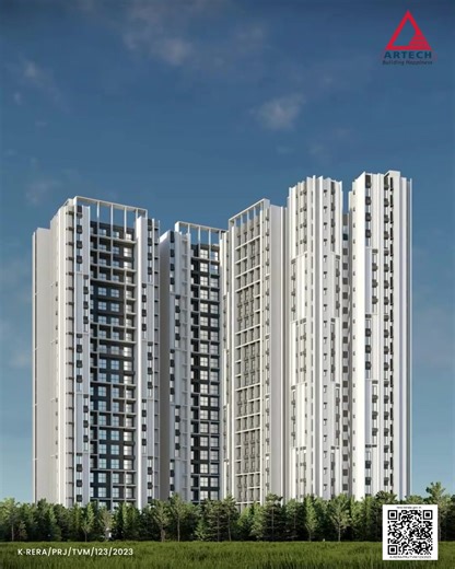 Discover Elevated Luxury at Artech L’attitude, Sreekaryam, Trivandrum: Offering 2, 2 Study, and 3 BHK apartments designed for holistic, luxurious living. Revel in modern elegance, unparalleled amenities, and breathtaking views in a prime location. Experience the pinnacle of convenience and style at Artech L’attitude. | Artech Realtors