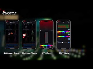 AvatarControls Waterfall Christmas Decorations Star String Lights (DIP LED Version)