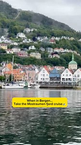 🛥️ From Bergen port, you can take a day-fjord cruise to Mostraumen. The duration is 3.5-4hrs, departing from central Bergen, the boat sail past historic landmarks before heading through the Cityfjord, Salhusfjord and Osterfjord, where steep mountains and tranquil coves create a constantly shifting landscape. The adventure reaches its highlight in the narrow Mostraumen Channel, where the captain carefully navigates between towering cliffs and cascading waterfalls. With daily departures year-roun