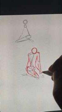 How to sketch kneeling on floor #ceed #drawing #design