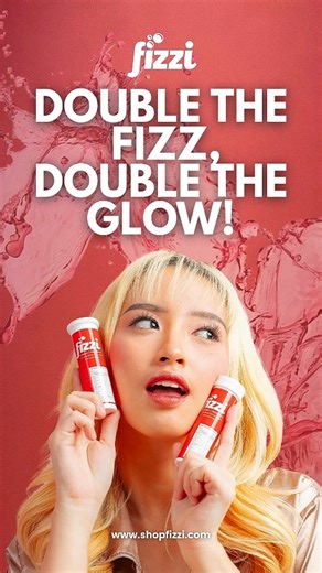 No creams, no capsules — just pure glow in every sip! 💋 Double the Fizzi, double the sparkle. Hydration and nourishment made simple, tasty, and fun! 🍓 Shop Here: www.shopfizzi.com #fizzi #beauty #SipInStyle | Fizzi