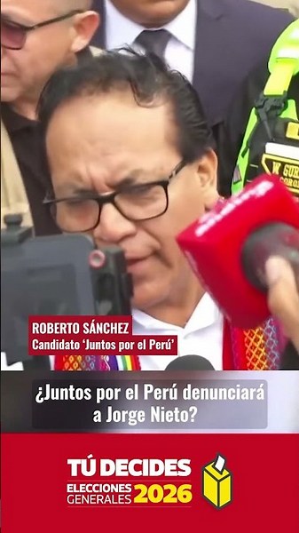 Roberto Sánchez is evaluating a lawsuit against Jorge Nieto | El Comercio
