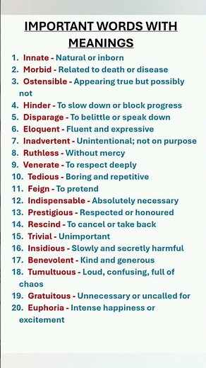 Synonyms. Advanced Vocabulary. Words With Meanings. Learn English. English Lesson