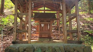 Shrine at Shioda Castle ruin site, Ueda, Nagano Prefecture, Japan