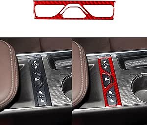 Compatible with Chevrolet Impala 2014 2015 2016 2017 2018 2019 2020 Car Center Console ASC Control Button Panel Decal Cover Trim Sticker Real Carbon Fiber Interior Accessories Style A