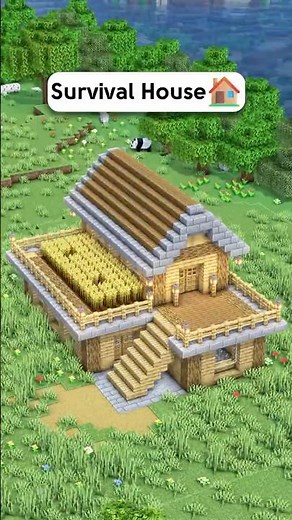 Minecraft: Easy Survival House Tutorial 🏠