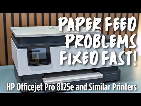 Fix Paper Jam & Paper Feed Problems on HP OfficeJet 8125e / 8135 / 9130 Printer (Step-by-Step Guide)